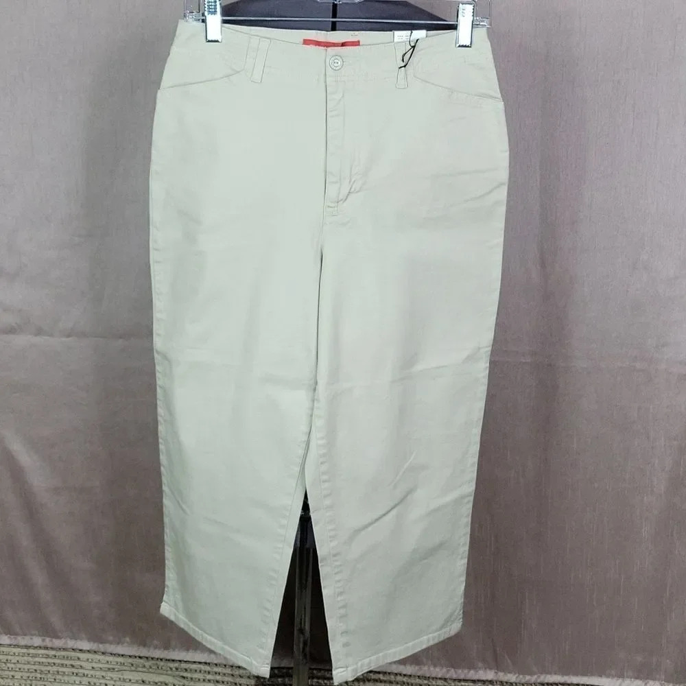 GLORIA VANDERBILT Pumice‎ Stretch Capri Pants Size 8